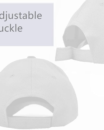 Glory Max Plain Baseball Cap Hook & Loop Strap Adjustable Solid Blank Curved Visor Hat