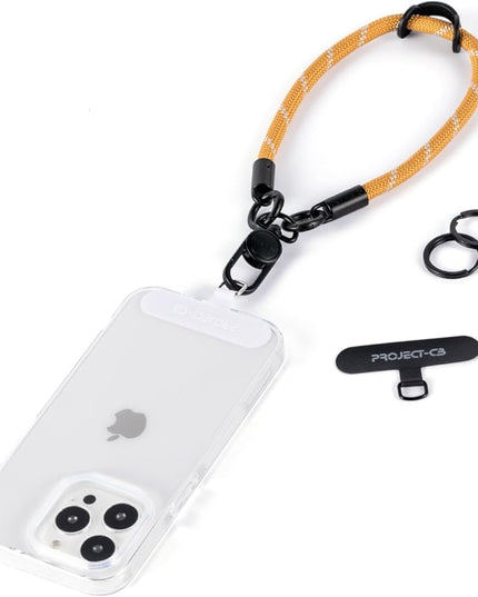 project-cb Phone Wrist Strap 1,Tether Tab 2,Phone Wristlet,Lanyard Wrist Strap,Key Holder,KeyChain,KeyRing×2(Khaki)