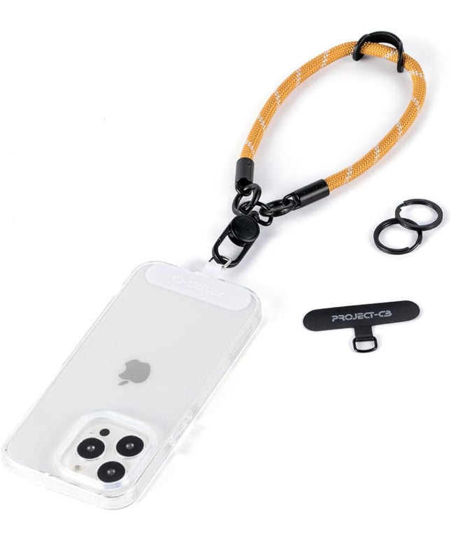 project-cb Phone Wrist Strap 1,Tether Tab 2,Phone Wristlet,Lanyard Wrist Strap,Key Holder,KeyChain,KeyRing×2(Khaki)