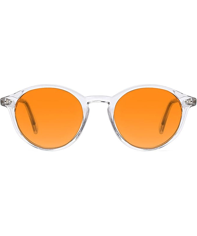 TIJN Blue Light Blocking Glasses Men Women Vintage Thick Round Rim Frame Eyeglasses