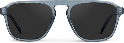 WearMe Pro Polarized Modern Aviator One-Bridge Square Mens Sunglasses