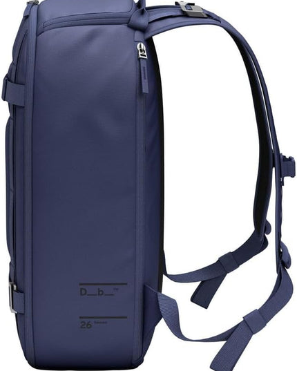 Db Journey Ramverk Backpack - Durable Travel Backpack with Laptop Compartment & Pockets for Work, Luggage with Roller Bag Hook Up System, 26L - Blue Hour