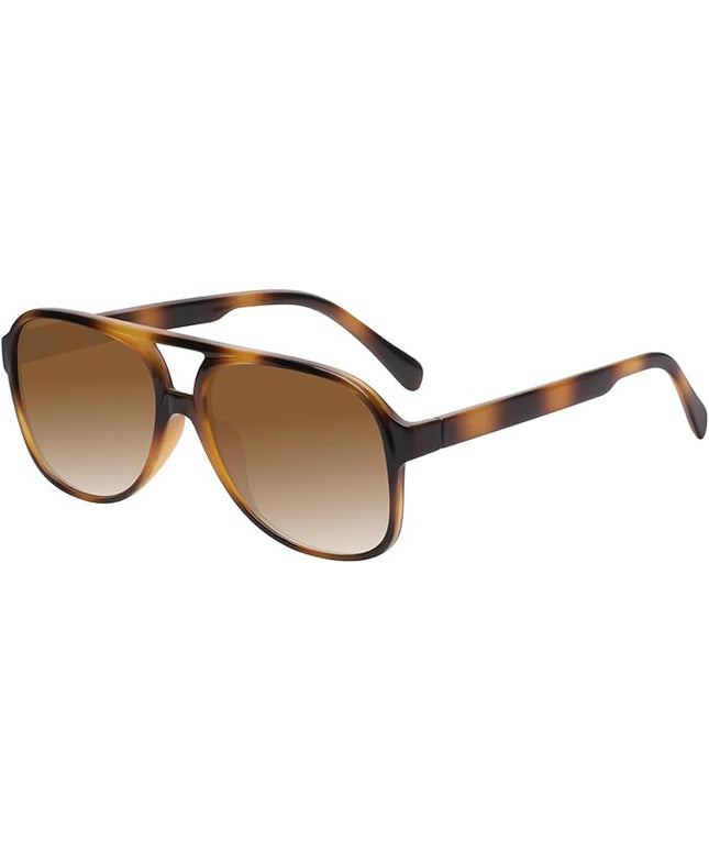 YDAOWKN Retro Aviator Sunglasses for Women Mens Large Frame Classic Vintage 70s Sun Glasses Aviators