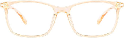 TIJN Blue Light Blocking Glasses for Women Men TR90 Frame Square Nerd Eyeglasses Anti Blue Ray Computer Screen Glasses