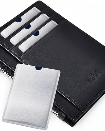 RFID Blocking Sleeve Anti Theft 4 Credit Card & 2 Passport Holder Wallet Pocket