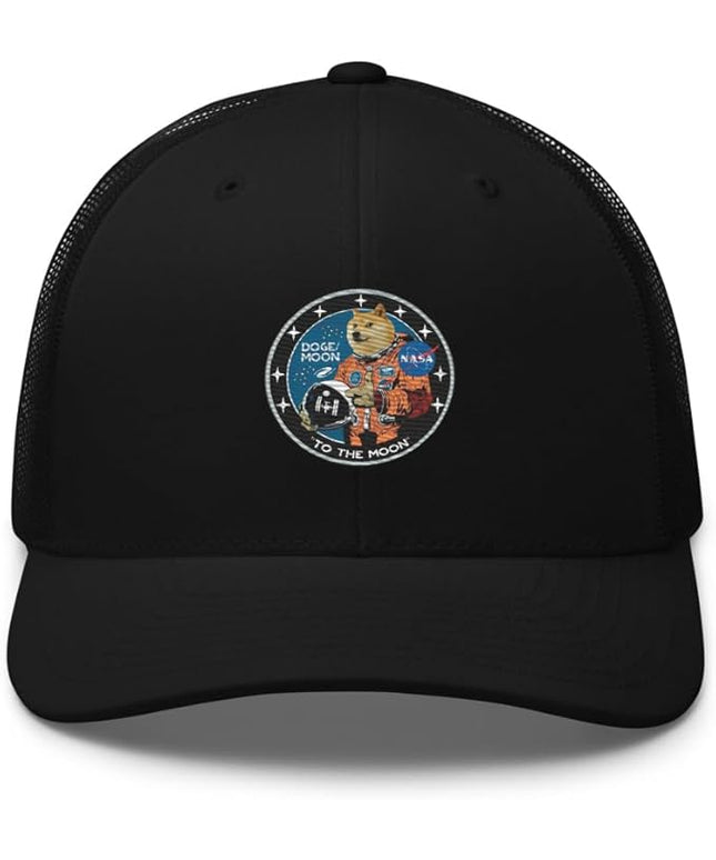 Doge/Moon NASA Logo Trucker Cap