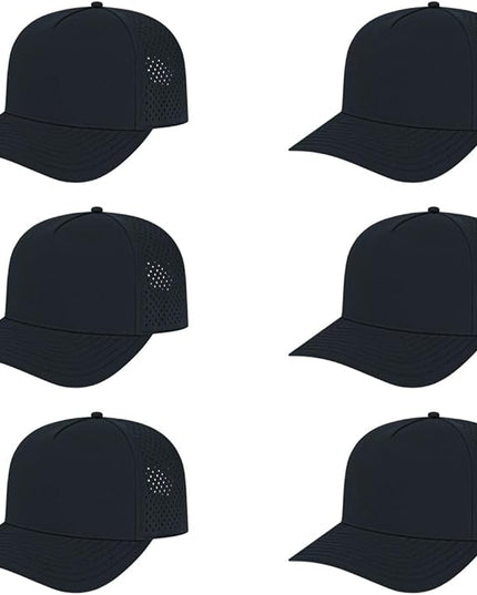 Cap America i8540 Premium Water-Resistant Perforated Medium Profile 5-Panel Cap w/UV Guard & Adjustable Snapback