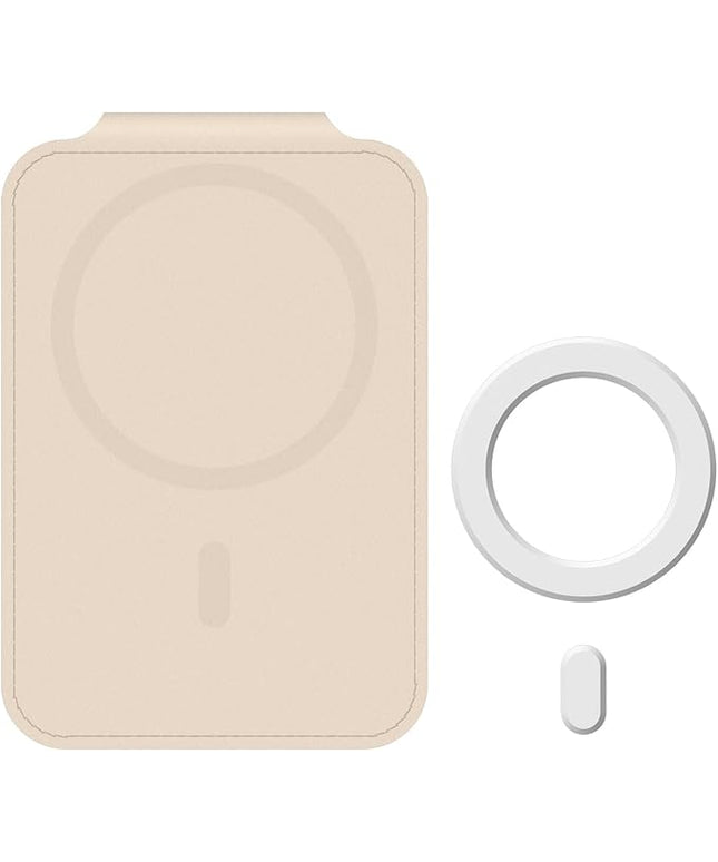 DCHK Magnetic Card Wallet, Slim Card Holder with 3 Slots, Holds up to 6 Cards, Strong Adhesion Ring Included, Compatible with Magsafe iPhone 12/13/14/15/16 (Not for Mini Models)