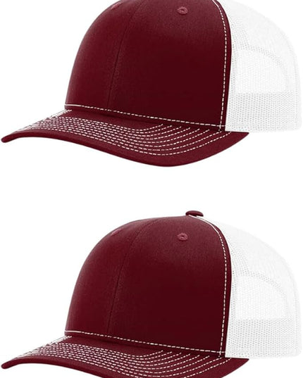Richardson 112 Classic Six-Panel Adjustable Snapback Trucker Cap | Bulk Packs Available