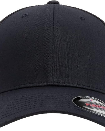 Flexfit 6511 Fitted Mid-Profile Stretchable Mesh Panels Trucker Cap | Bulk Pack Available