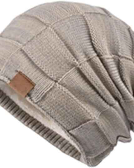 Beanie for Men and Women, Cuffed Knitted Fleece Lined Soft Warm Running Cycling Ski Hats Stocking Beanies Skull Cap