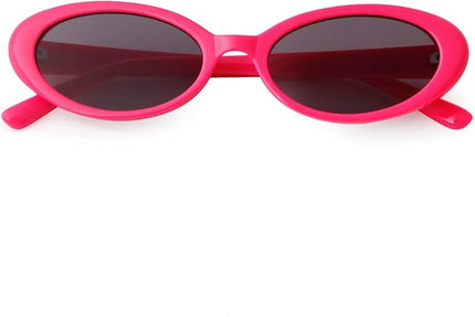 90s Sunglasses for Women Men Retro Small Oval Sunglasses