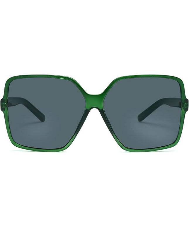 Dollger Oversized Square Sunglasses for Women Big Large Wide Fashion Shades for Men UV Protection Unisex