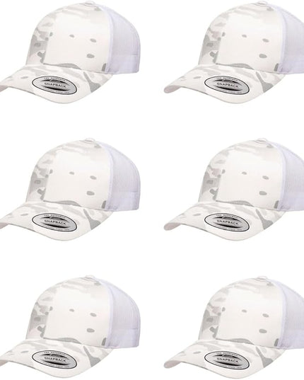 Yupoong Classic Premium Mesh 6 Panel Retro Trucker Cap | Mid Profile Snapback | OSFA | Bulk Pack Available