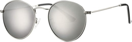 Pro Acme Small Round Metal Polarized Sunglasses for Women Retro Designer Style