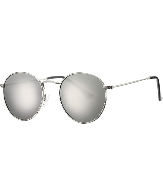 Pro Acme Small Round Metal Polarized Sunglasses for Women Retro Designer Style