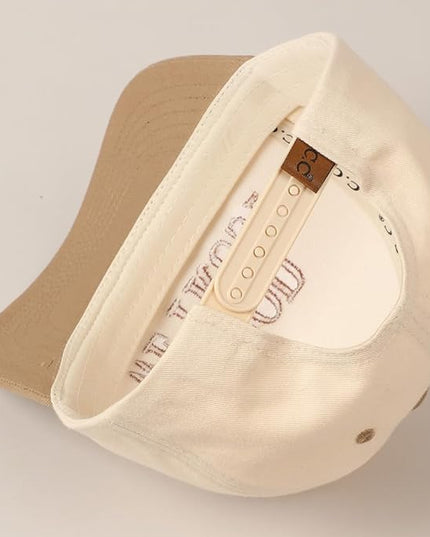 MIRMARU Two-Tone Vintage Canvas Trucker Hats for Men & Women, Adjustable Size Baseball Caps with Trendy Embroidered Design