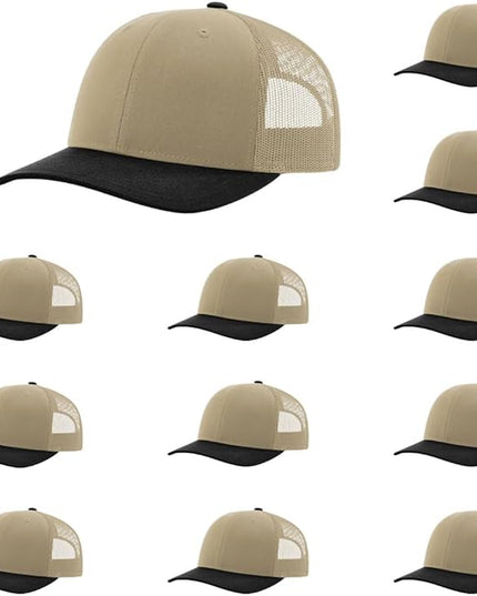 Richardson 112 Classic Six-Panel Adjustable Snapback Trucker Cap | Bulk Packs Available