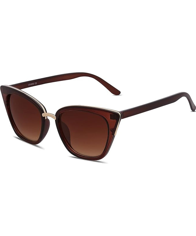 SOJOS Cat Eye Designer Sunglasses Fashion UV400 Protection Glasses SJ2052