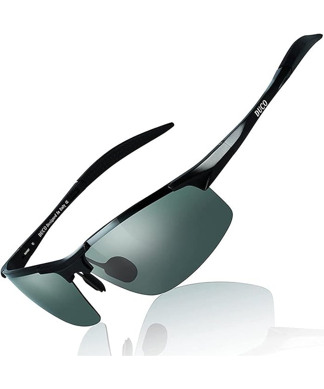 DUCO Mens Sports Polarized Sunglasses UV Protection Sunglasses for Men 8177s