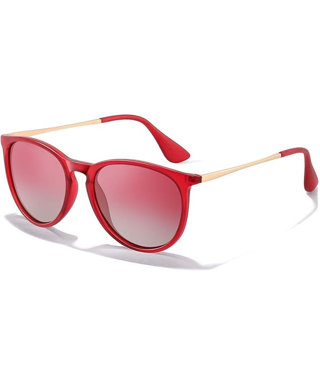 CHBP Polarized Sunglasses for Women Men - Trendy 2025 Vintage Classic Retro Round Mirrored Lens Designer Style