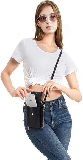 KUKOO Small Crossbody Bag Cell Phone Purse Wallet with Credit Card Slots for Women