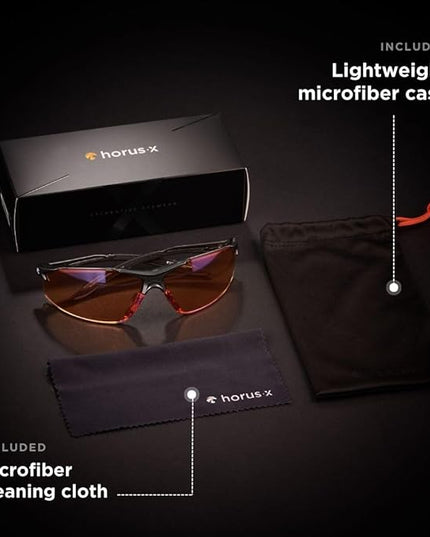 Horus X • Blue Light Glasses Men Women | Blue Light Blocking Glasses for Screen Anti-Fatigue Eye Migraine | Gaming Glasses V3