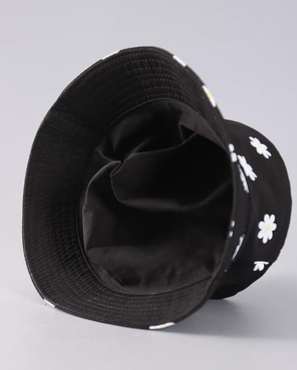 Malaxlx Unisex Bucket Hat Beach Sun Hat Aesthetic Fishing Hat for Men Women Teens, Reversible Double-Side-Wear
