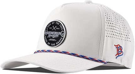 Branded Bills Hardworking PVC Curved 5 Panel Rope, Snapback Closure, Lightweight, Comfortable Baseball Cap