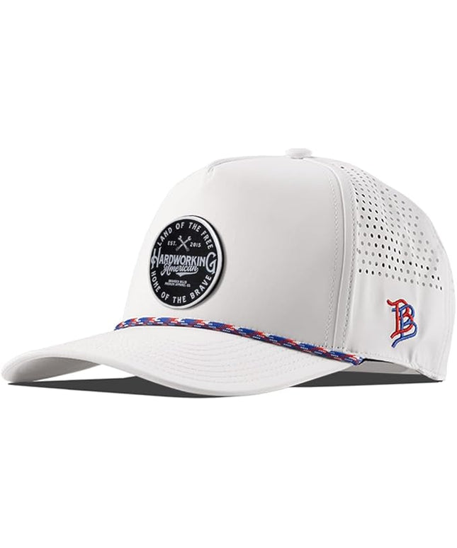 Branded Bills Hardworking PVC Curved 5 Panel Rope, Snapback Closure, Lightweight, Comfortable Baseball Cap