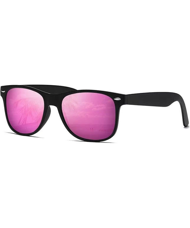 DEMIKOS Sunglasses Men Polarized Sunglasses for Mens Womens Retro Mirror Lens for Driving Fishing UV Protection