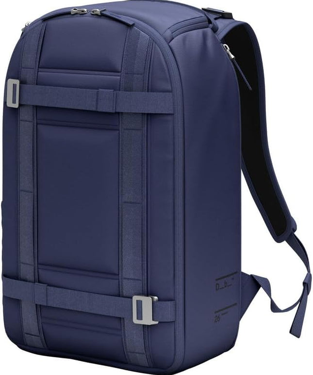 Db Journey Ramverk Backpack - Durable Travel Backpack with Laptop Compartment & Pockets for Work, Luggage with Roller Bag Hook Up System, 26L - Blue Hour