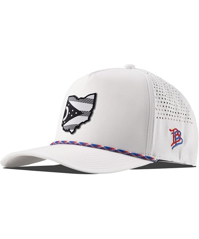 Branded Bills Ohio Vintage PVC 5-Panel Performance, Lightweight, Comfortable Baseball Cap
