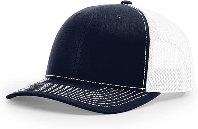 Richardson 112 Classic Six-Panel Adjustable Snapback Trucker Cap | Bulk Packs Available