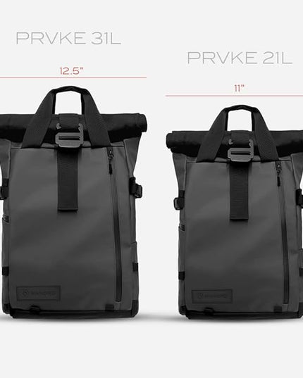 WANDRD PRVKE 21L, V3 Photography Bundle: Weather-Resistant Travel & Camera Backpack with Laptop Sleeve, Quick Side Access, Clamshell Opening – Ideal Photography & Travel Bag