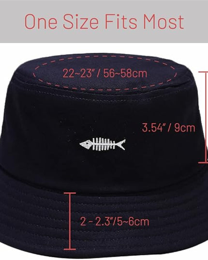 Cotton Bucket Hat for Women Men Summer Travel Sun Beach Bucket Cap, Unisex Outdoor Fisherman Hat