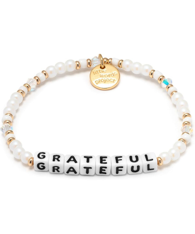 Little Words Project Mother's Day Gifts, The Original Word Bracelet, Made with Colorful Beads and Plated Brass Hardware, Handcrafted Design & Positive Message