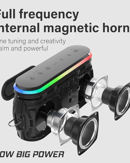 xdobo X8 Mini II Portable Bluetooth Speaker Small Bluetooth Speaker Waterproof IPX6 Computer Speakers Wireless with RGB Lights for Home/Outdoor/Party/Beach/Birthday Gift