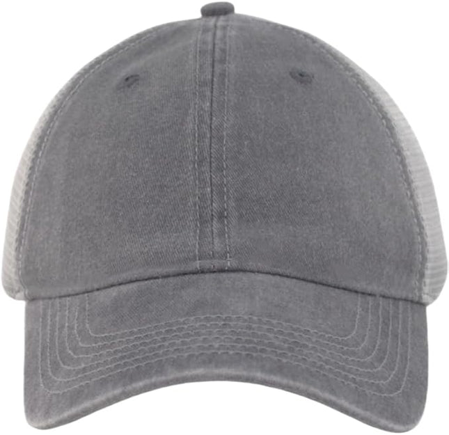 Vintage Washed Soft Crown Baseball Cap Plain Snapback Trucker Hat Men Women Adjustable Distressed Mesh-Back Ball Cap