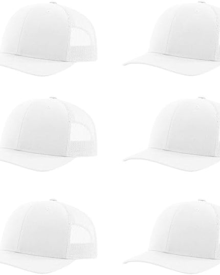 Richardson 112 Classic Six-Panel Adjustable Snapback Trucker Cap | Bulk Packs Available