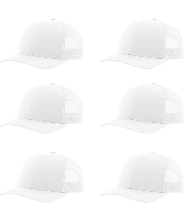 Richardson 112 Classic Six-Panel Adjustable Snapback Trucker Cap | Bulk Packs Available