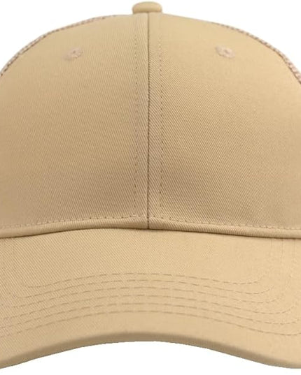 TSSGBL Classic Mesh Trucker Hat, Small & OSFM & XXL Options, Men Women Basic Adjustable Snapback Plain Blank Baseball Cap