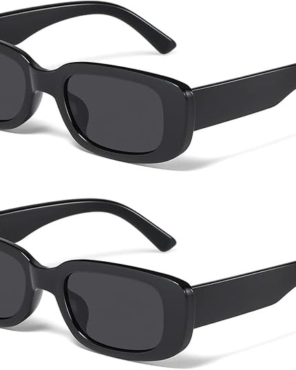 JASPIN Rectangle Sunglasses for Women Men Trendy Y2k Retro 90s Sun Glasses UV Protection Cool Square Frame