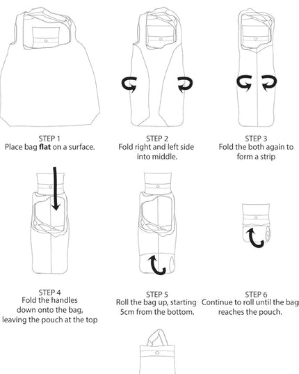 ECO CHIC Foldable Reusable Grocery Bags - Lightweight, Recycled & Reusable Shopping Bag - Waterproof Packable Tote