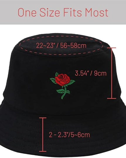 Cotton Bucket Hat for Women Men Summer Travel Sun Beach Bucket Cap, Unisex Outdoor Fisherman Hat
