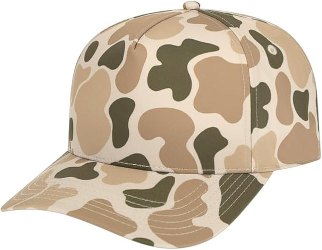 The Hat Pros Cap America i2026 Mid Profile 5-Panel Daybreak Camo Cap w/Quick-Dry Sweatband & Adjustable Snapback