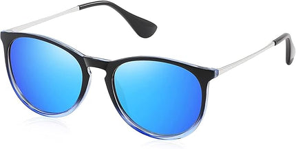 CHBP Polarized Sunglasses for Women Men - Trendy 2025 Vintage Classic Retro Round Mirrored Lens Designer Style