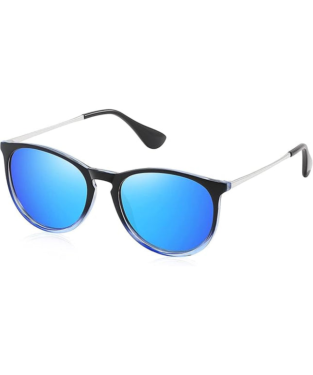 CHBP Polarized Sunglasses for Women Men - Trendy 2025 Vintage Classic Retro Round Mirrored Lens Designer Style