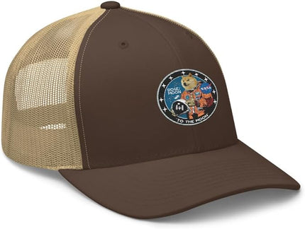 Doge/Moon NASA Logo Trucker Cap