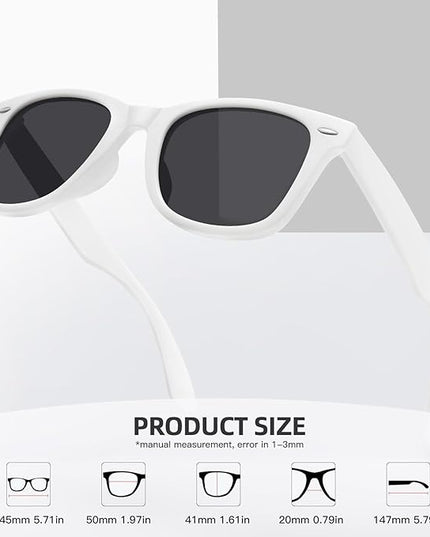 MEETSUN Polarized Sunglasses for Women Men Classic Retro Square Frame Driving Sun Glasses UV Protection